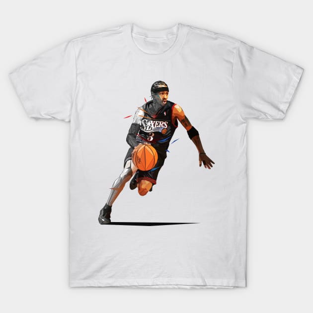 Allen Iverson T-Shirt by pxl_g